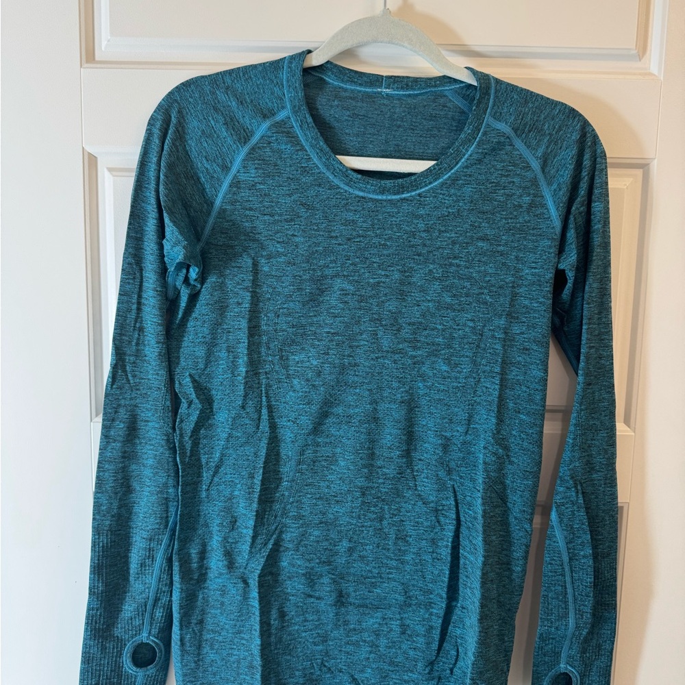 Lululemon Athletica Teal Long Sleeve Top